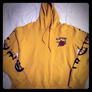 Crop sweater top with hoodie